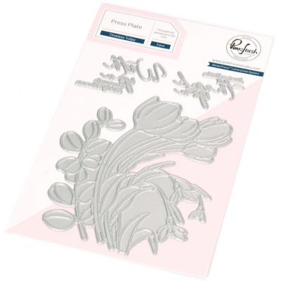 Pinkfresh Studio Press Plate - Timeless Tulips